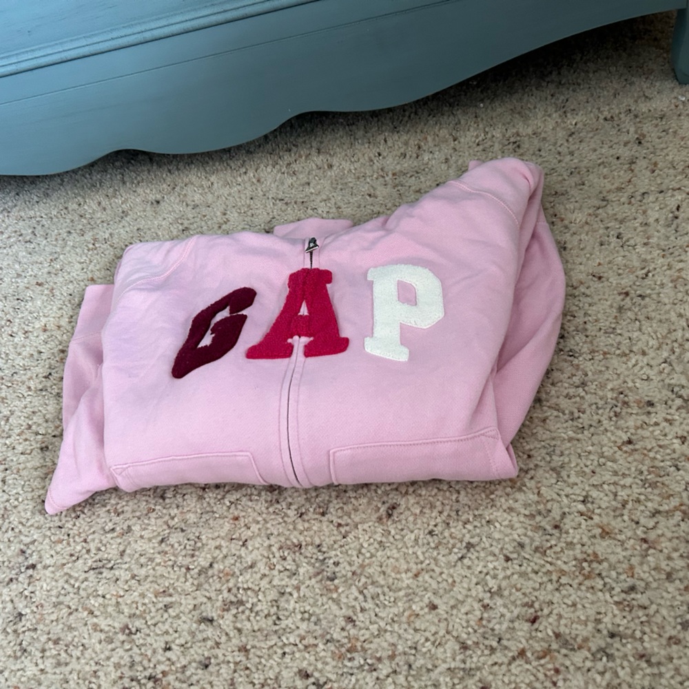 Multi color pink GAP zip up hoodie